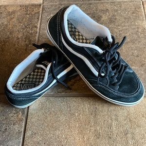 Vans. Black suede. Women's size 8